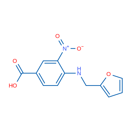 4-((Furan-2-ylmethyl)amino)-3-nitrobenzoic acid 1g