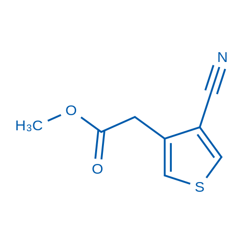 Methyl 2-(4-cyanothiophen-3-yl)acetate 100mg