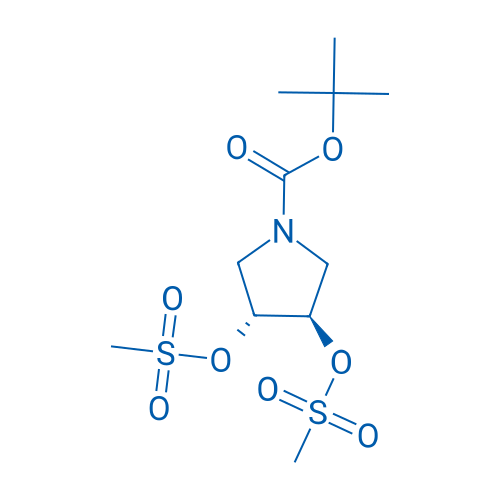 (3R,4R)-tert-Butyl 3,4-bis((methylsulfonyl)oxy)pyrrolidine-1-carboxylate 100mg