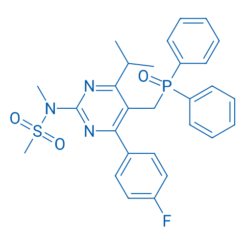 N-(5-((Diphenylphosphoryl)methyl)-4-(4-fluorophenyl)-6-isopropylpyrimidin-2-yl)-N-methylmethanesulfonamide 25g