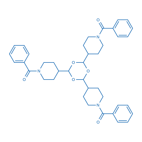 ((1,3,5-Trioxane-2,4,6-triyl)tris(piperidine-4,1-diyl))tris(phenylmethanone) 1g