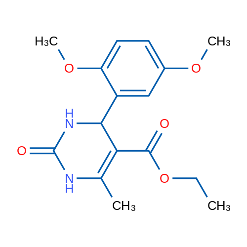 Ethyl 4-(2,5-dimethoxyphenyl)-6-methyl-2-oxo-1,2,3,4-tetrahydropyrimidine-5-carboxylate 5g