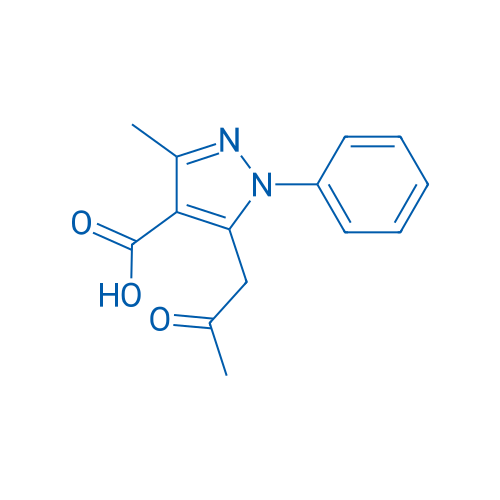 3-Methyl-5-(2-oxopropyl)-1-phenyl-1H-pyrazole-4-carboxylic acid 1g