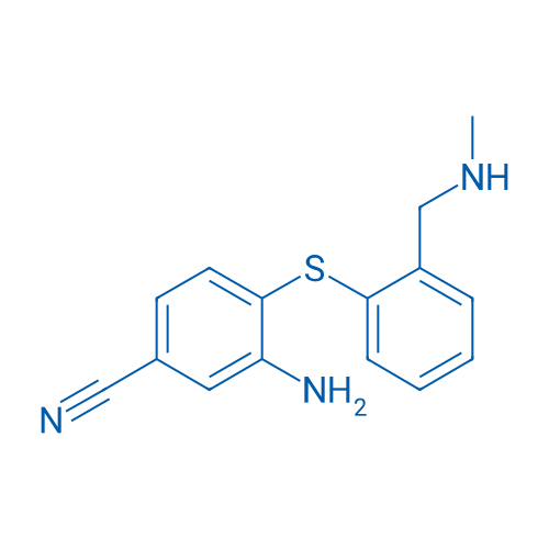 3-Amino-4-((2-((methylamino)methyl)phenyl)thio)benzonitrile 1g