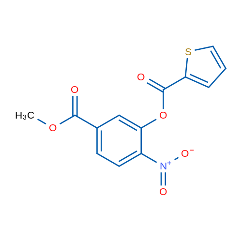 5-(Methoxycarbonyl)-2-nitrophenyl thiophene-2-carboxylate 10mg