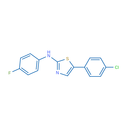 5-(4-Chlorophenyl)-N-(4-fluorophenyl)-1,3-thiazol-2-amine 1g