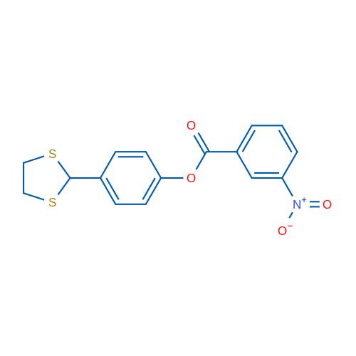 4-(1,3-Dithiolan-2-yl)phenyl 3-nitrobenzoate 1g