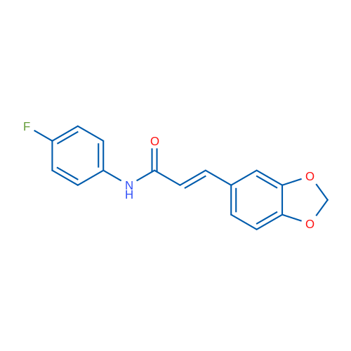 (2E)-3-(2H-1,3-Benzodioxol-5-yl)-N-(4-fluorophenyl)prop-2-enamide 1g