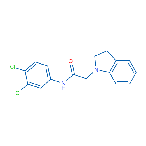 N-(3,4-Dichlorophenyl)-2-(2,3-dihydro-1H-indol-1-yl)acetamide 1g