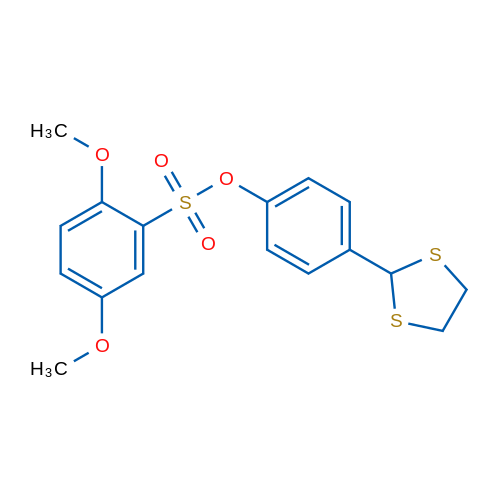 4-(1,3-Dithiolan-2-yl)phenyl 2,5-dimethoxybenzene-1-sulfonate 1g