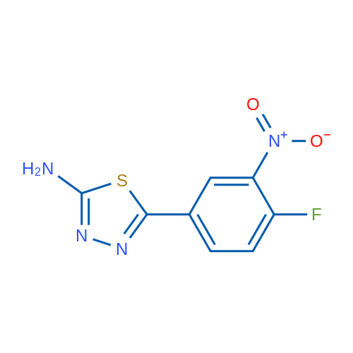 5-(4-Fluoro-3-nitrophenyl)-1,3,4-thiadiazol-2-amine 1g