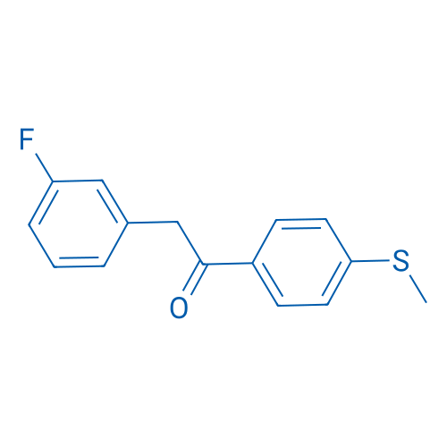 2-(3-Fluorophenyl)-1-(4-(methylthio)phenyl)ethan-1-one 100mg