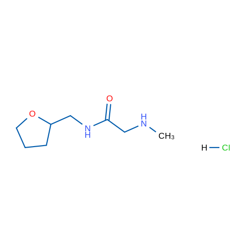 2-(Methylamino)-N-((tetrahydrofuran-2-yl)methyl)acetamide hydrochloride 1g