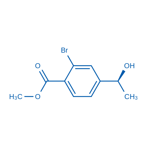 Methyl (S)-2-bromo-4-(1-hydroxyethyl)benzoate 250mg