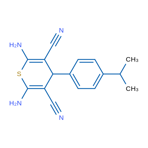2,6-Diamino-4-(4-isopropylphenyl)-4H-thiopyran-3,5-dicarbonitrile 5g