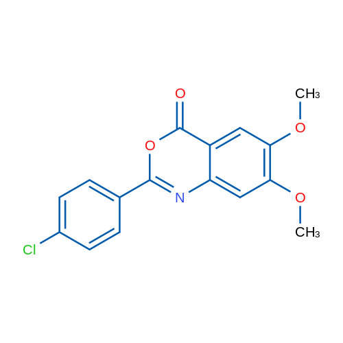 2-(4-Chlorophenyl)-6,7-dimethoxy-4H-3,1-benzoxazin-4-one 1g
