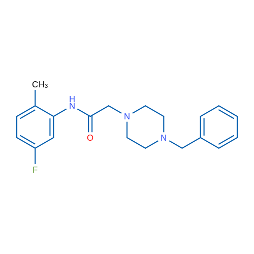 2-(4-Benzylpiperazin-1-yl)-N-(5-fluoro-2-methylphenyl)acetamide 1g