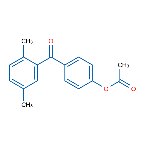 4-Acetoxy-2',5'-dimethylbenzophenone 1g
