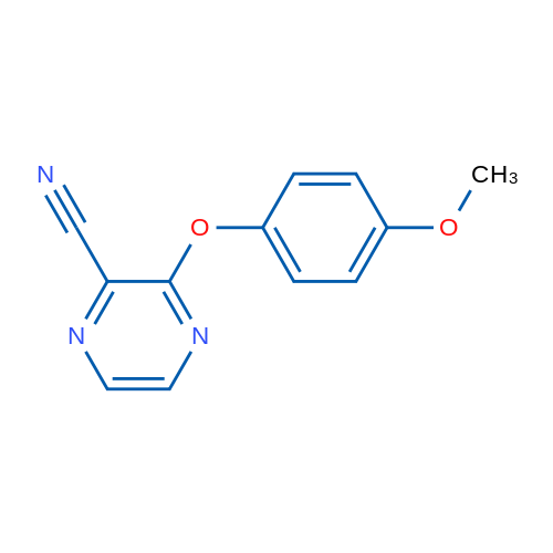 3-(4-Methoxyphenoxy)pyrazine-2-carbonitrile 2mg