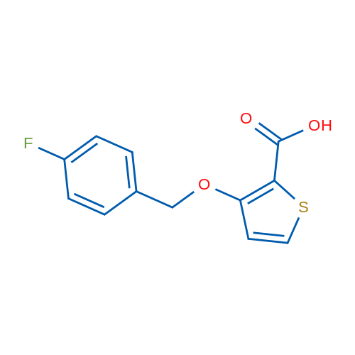 3-((4-Fluorobenzyl)oxy)thiophene-2-carboxylic acid 5g