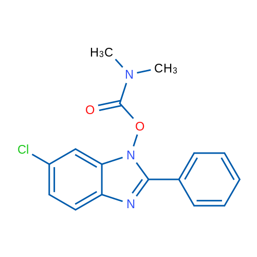 6-Chloro-2-phenyl-1H-1,3-benzodiazol-1-yl N,N-dimethylcarbamate 1g