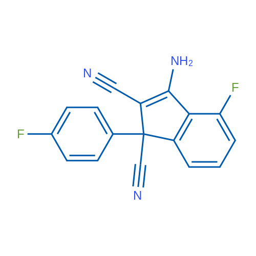 3-Amino-4-fluoro-1-(4-fluorophenyl)-1H-indene-1,2-dicarbonitrile 1g
