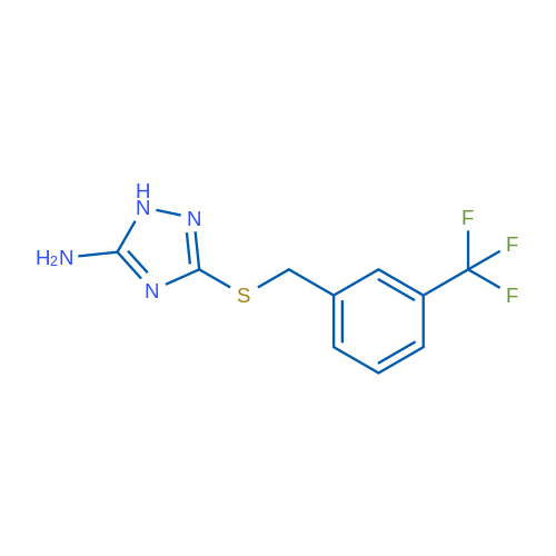 3-((3-(Trifluoromethyl)benzyl)thio)-1H-1,2,4-triazol-5-amine 5g