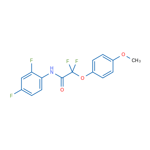 N-(2,4-Difluorophenyl)-2,2-difluoro-2-(4-methoxyphenoxy)acetamide 1g