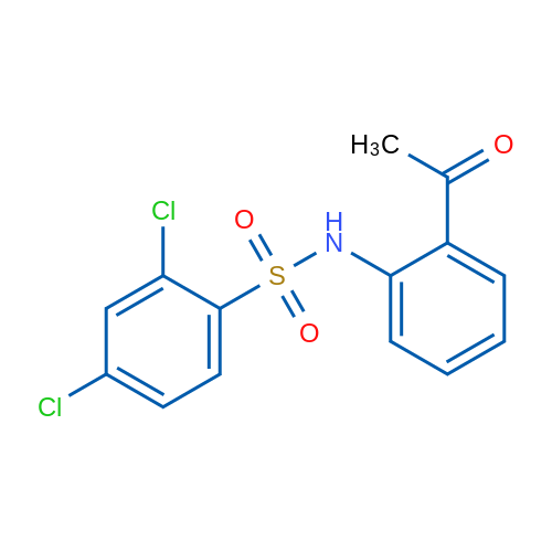 N-(2-Acetylphenyl)-2,4-dichlorobenzene-1-sulfonamide 1g