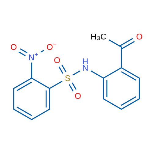 N-(2-Acetylphenyl)-2-nitrobenzene-1-sulfonamide 1g