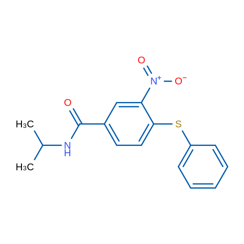 3-Nitro-4-(phenylsulfanyl)-N-(propan-2-yl)benzamide 1g