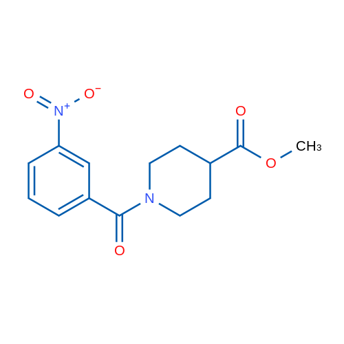 Methyl 1-(3-nitrobenzoyl)piperidine-4-carboxylate 1g
