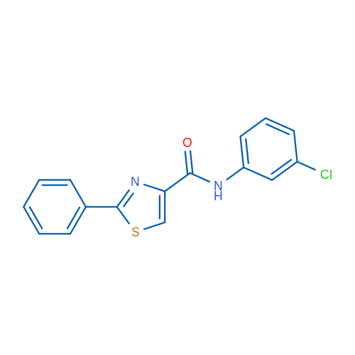 N-(3-Chlorophenyl)-2-phenyl-1,3-thiazole-4-carboxamide 1g