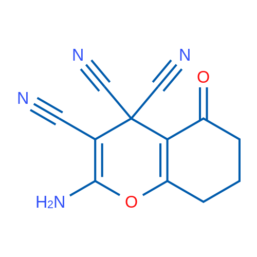 2-Amino-5-oxo-5,6,7,8-tetrahydro-4H-chromene-3,4,4-tricarbonitrile 1g
