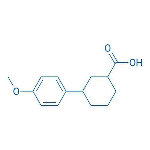 3-(4-Methoxyphenyl)cyclohexane-1-carboxylic acid 250mg