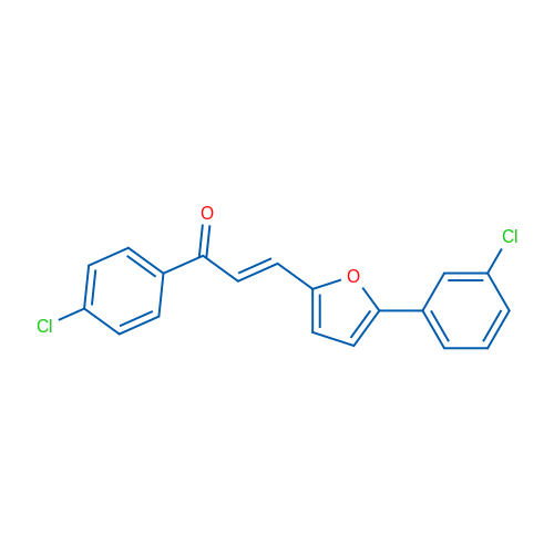 1-(4-Chlorophenyl)-3-(5-(3-chlorophenyl)furan-2-yl)prop-2-en-1-one 1g