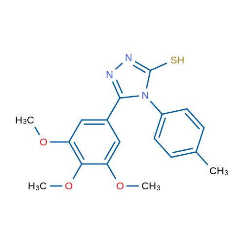 4-(p-Tolyl)-5-(3,4,5-trimethoxyphenyl)-4H-1,2,4-triazole-3-thiol 1g