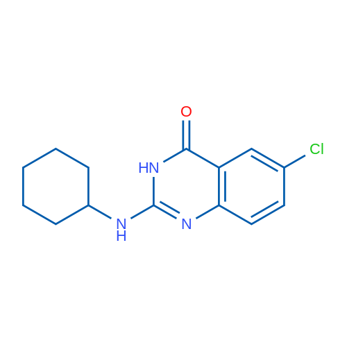 6-Chloro-2-(cyclohexylamino)quinazolin-4(3H)-one 1g