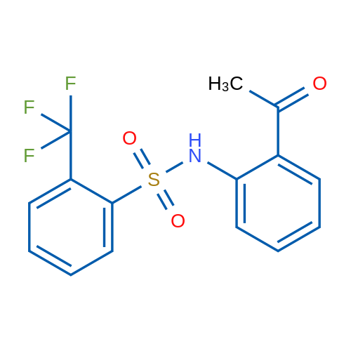N-(2-Acetylphenyl)-2-(trifluoromethyl)benzene-1-sulfonamide 1g