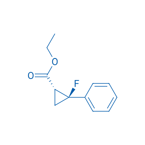 Rel-ethyl (1R,2S)-2-fluoro-2-phenylcyclopropane-1-carboxylate 250mg