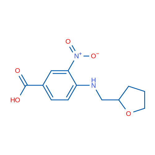 3-Nitro-4-(((tetrahydrofuran-2-yl)methyl)amino)benzoic acid 5g