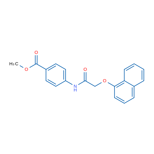 Methyl 4-(2-(naphthalen-1-yloxy)acetamido)benzoate 1g