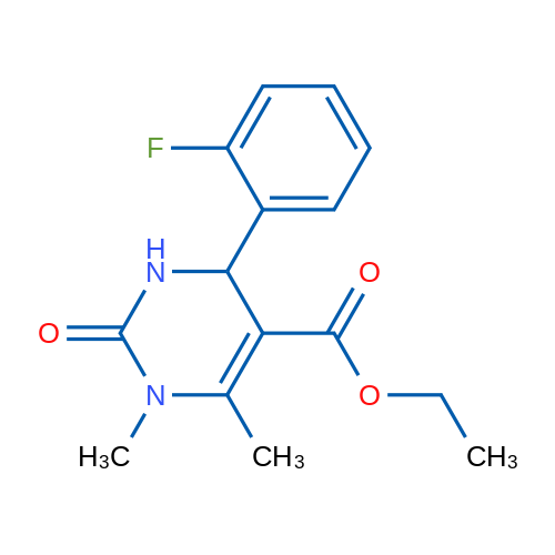 Ethyl 4-(2-fluorophenyl)-1,6-dimethyl-2-oxo-1,2,3,4-tetrahydropyrimidine-5-carboxylate 5g