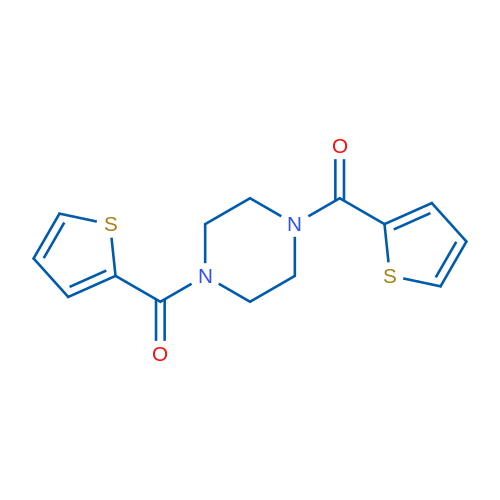Piperazine-1,4-diylbis(thiophen-2-ylmethanone) 1g
