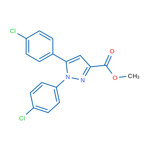 Methyl 1,5-bis(4-chlorophenyl)-1H-pyrazole-3-carboxylate 1g