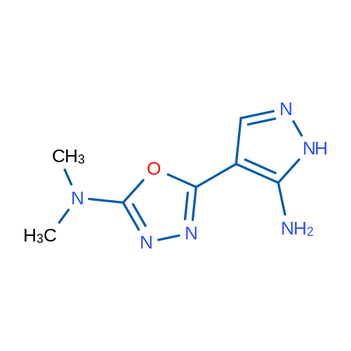 5-(5-Amino-1H-pyrazol-4-yl)-N,N-dimethyl-1,3,4-oxadiazol-2-amine 1g