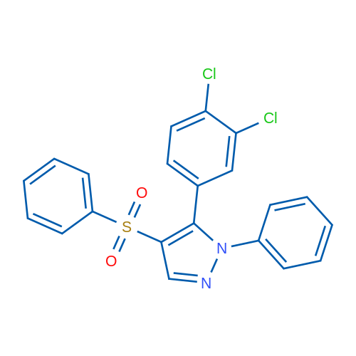 4-(Benzenesulfonyl)-5-(3,4-dichlorophenyl)-1-phenyl-1H-pyrazole 1g