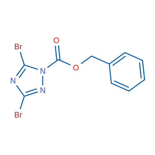 Benzyl 3,5-dibromo-1H-1,2,4-triazole-1-carboxylate 1g