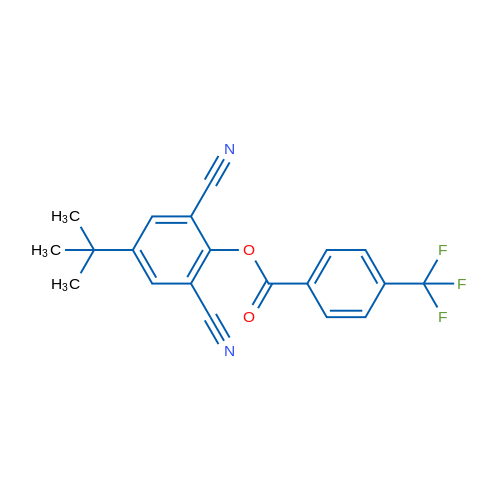 4-tert-Butyl-2,6-dicyanophenyl 4-(trifluoromethyl)benzoate 1g