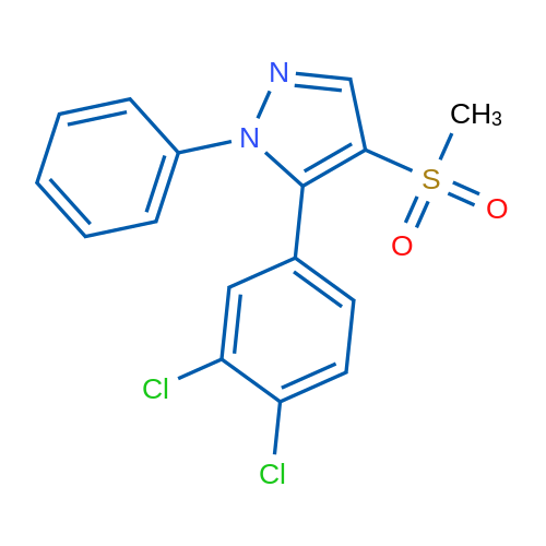 5-(3,4-Dichlorophenyl)-4-methanesulfonyl-1-phenyl-1H-pyrazole 1g